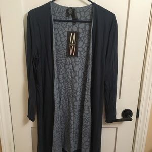 Marla Wynne’s Comfy Dark Teal Duster size S